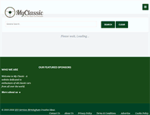 Tablet Screenshot of myclassicuk.com